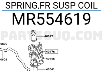 SPRING,FR SUSP COIL MR554619 | Mitsubishi Parts | PartSouq