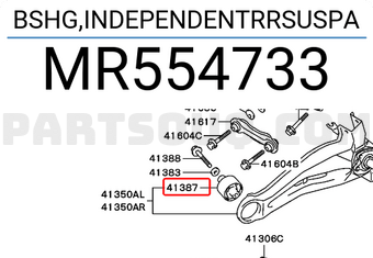 Mitsubishi MR554733 BSHG,INDEPENDENTRRSUSPA