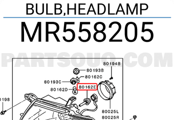 Mitsubishi MR558205 BULB,HEADLAMP