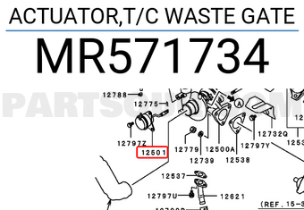 ACTUATOR,T/C WASTE GATE MR571734 | Mitsubishi Parts | PartSouq
