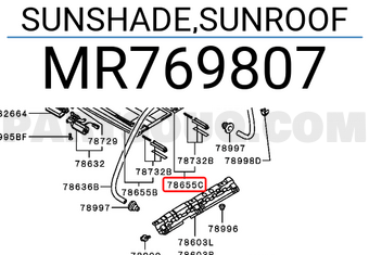 Mitsubishi MR769807 SUNSHADE,SUNROOF