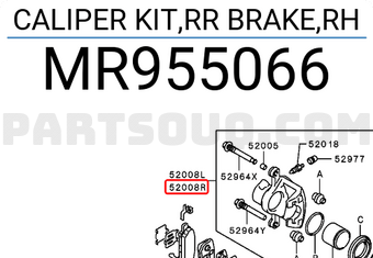 Mitsubishi MR955066 CALIPER KIT,RR BRAKE,RH