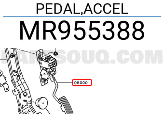 Mitsubishi MR955388 PEDAL,ACCEL