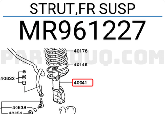 Mitsubishi MR961227 STRUT,FR SUSP