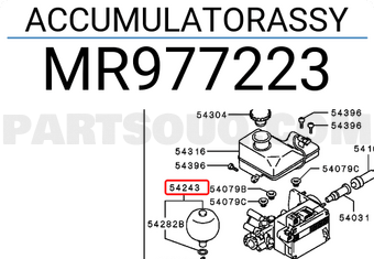 Mitsubishi MR977223 ACCUMULATORASSY