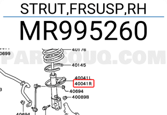 Mitsubishi MR995260 STRUT,FRSUSP,RH