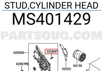 Mitsubishi MS401429 STUD,CYLINDER HEAD