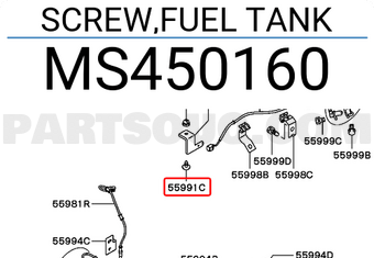 Mitsubishi MS450160 SCREW,FUEL TANK