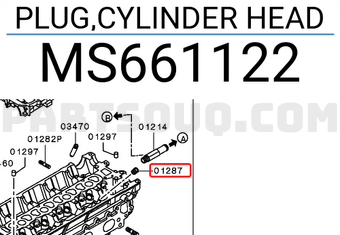 Mitsubishi MS661122 PLUG,CYLINDER HEAD