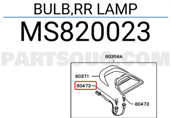 Mitsubishi MS820023 BULB,RR LAMP