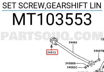 Mitsubishi MT103553 SET SCREW,GEARSHIFT LIN