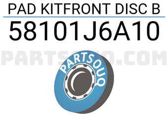 Mobis 58101J6A10 PAD KITFRONT DISC B