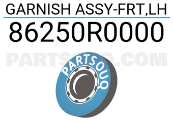 Mobis 86250R0000 GARNISH ASSY-FRT,LH