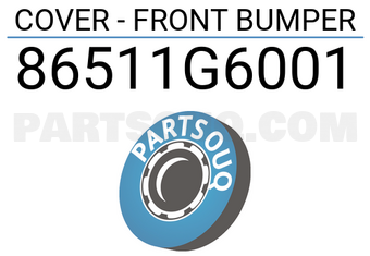 Mobis 86511G6001 COVER - FRONT BUMPER