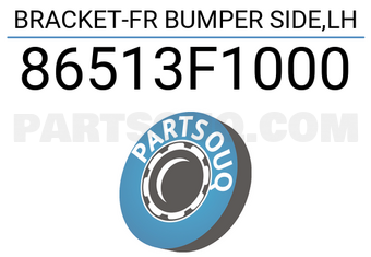 Mobis 86513F1000 BRACKET-FR BUMPER SIDE,LH