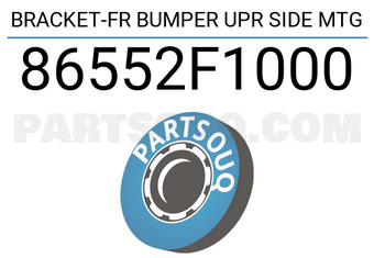 Mobis 86552F1000 BRACKET-FR BUMPER UPR SIDE MTG