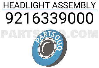 Mobis 9216339000 HEADLIGHT ASSEMBLY