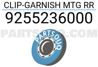 Mobis 9255236000 CLIP-GARNISH MTG RR