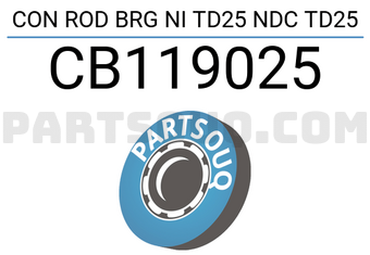 NDC CB119025 CON ROD BRG NI TD25 NDC TD25