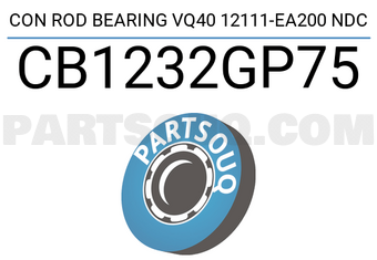 NDC CB1232GP75 CON ROD BEARING VQ40 12111-EA200 NDC
