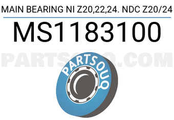 NDC MS1183100 MAIN BEARING NI Z20,22,24. NDC Z20/24