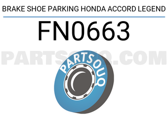 NIBK FN0663 BRAKE SHOE PARKING HONDA ACCORD LEGEND