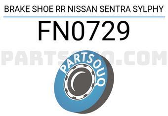 NIBK FN0729 BRAKE SHOE RR NISSAN SENTRA SYLPHY