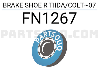 NIBK FN1267 BRAKE SHOE R TIIDA/COLT~07