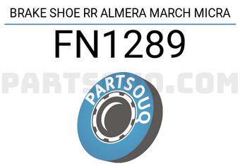 NIBK FN1289 BRAKE SHOE RR ALMERA MARCH MICRA