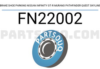 NIBK FN22002 BRAKE SHOE PARKING NISSAN INFINITY GT-R MURANO PATHFINDER QUEST SKYLINE