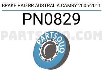 NIBK PN0829 BRAKE PAD RR AUSTRALIA CAMRY 2006-2011