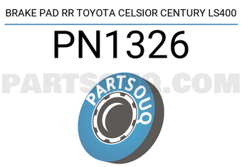 NIBK PN1326 BRAKE PAD RR TOYOTA CELSIOR CENTURY LS400