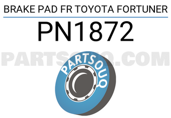 NIBK PN1872 BRAKE PAD FR TOYOTA FORTUNER