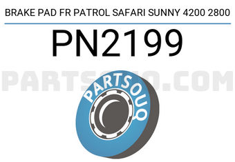 NIBK PN2199 BRAKE PAD FR PATROL SAFARI SUNNY 4200 2800