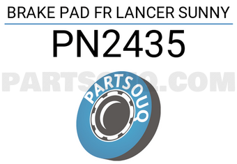 NIBK PN2435 BRAKE PAD FR LANCER SUNNY