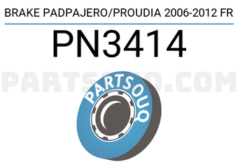 NIBK PN3414 BRAKE PADPAJERO/PROUDIA 2006-2012 FR