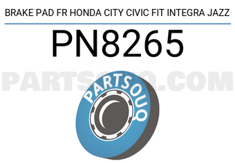 NIBK PN8265 BRAKE PAD FR HONDA CITY CIVIC FIT INTEGRA JAZZ