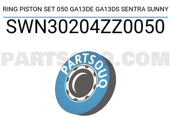 NPR SWN30204ZZ0050 RING PISTON SET 050 GA13DE GA13DS SENTRA SUNNY