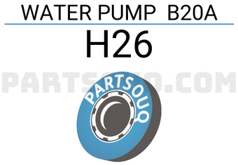 NPW H26 WATER PUMP B20A