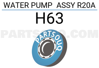 NPW H63 WATER PUMP ASSY R20A