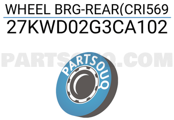 NSK 27KWD02G3CA102 WHEEL BRG-REAR(CRI569