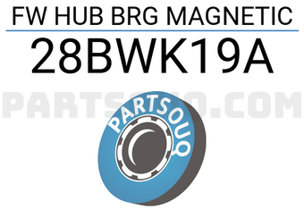 NSK 28BWK19A FW HUB BRG MAGNETIC