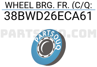 NSK 38BWD26ECA61 WHEEL BRG. FR. (C/Q: