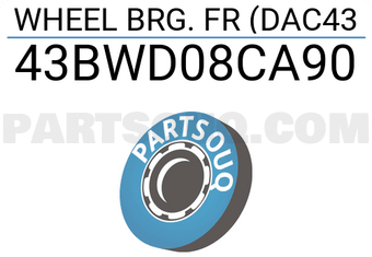 NSK 43BWD08CA90 WHEEL BRG. FR (DAC43