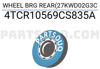 NSK 4TCR10569CS835A WHEEL BRG REAR(27KWD02G3C