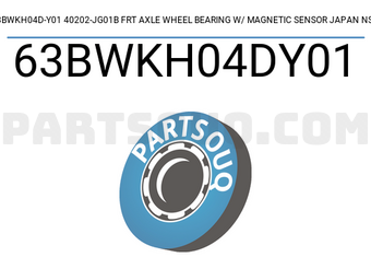 NSK 63BWKH04DY01 63BWKH04D-Y01 40202-JG01B FRT AXLE WHEEL BEARING W/ MAGNETIC SENSOR JAPAN NSK