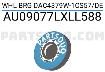 NSK AU09077LXLL588 WHL BRG DAC4379W-1CS57/DE