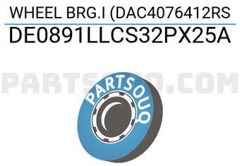 NSK DE0891LLCS32PX25A WHEEL BRG.I (DAC4076412RS