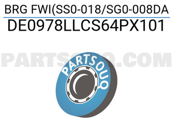 NSK DE0978LLCS64PX101 BRG FWI(SS0-018/SG0-008DA