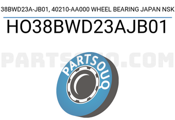 NSK HO38BWD23AJB01 38BWD23A-JB01, 40210-AA000 WHEEL BEARING JAPAN NSK